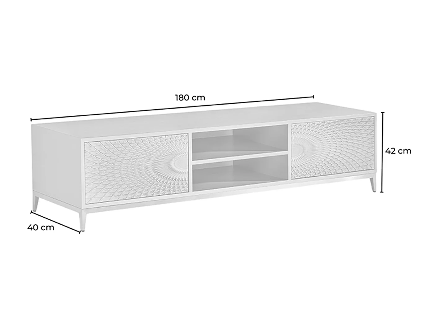 TV-Board - Grün Holz - LAGO