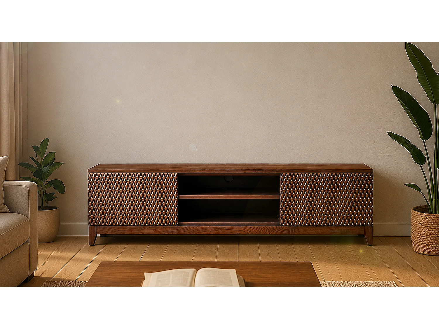 TV-Board - Braun Holz - COPAS