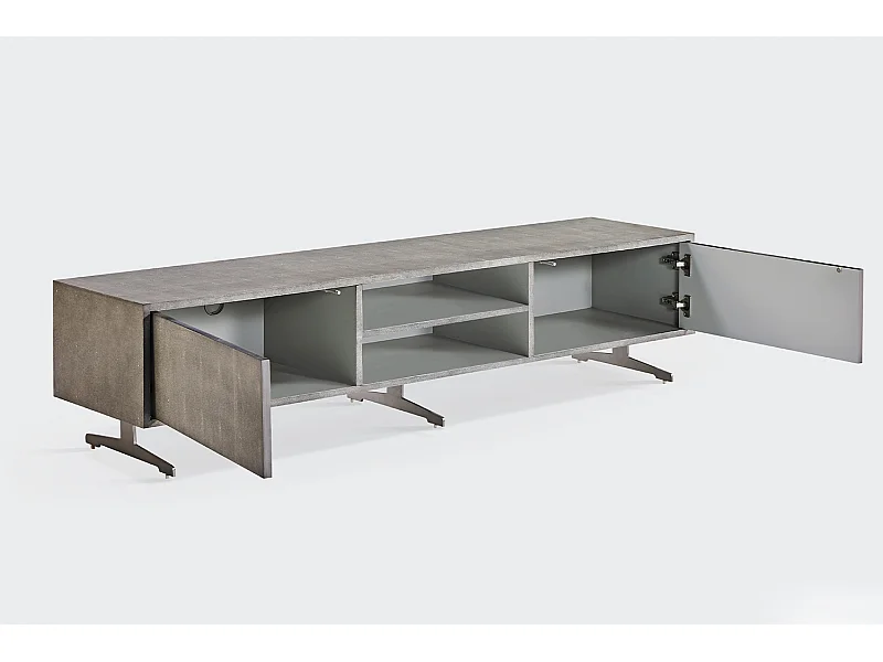 Lowboard - Grau Holz - GALA