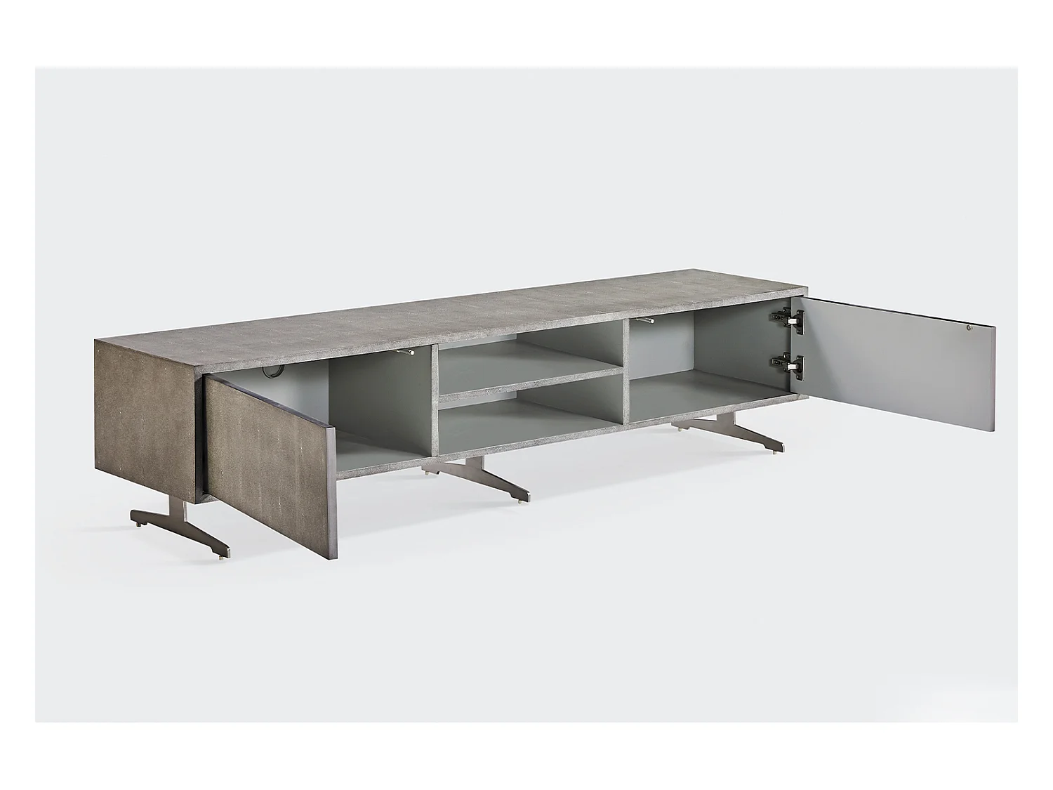 Lowboard - Grau Holz - GALA