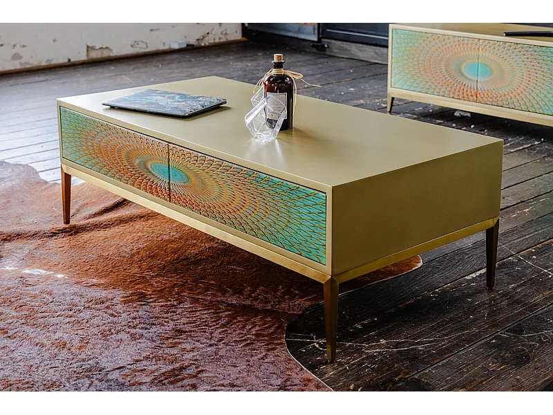 Salontafel - Groen Hout - 60 x 120 cm - LAGO