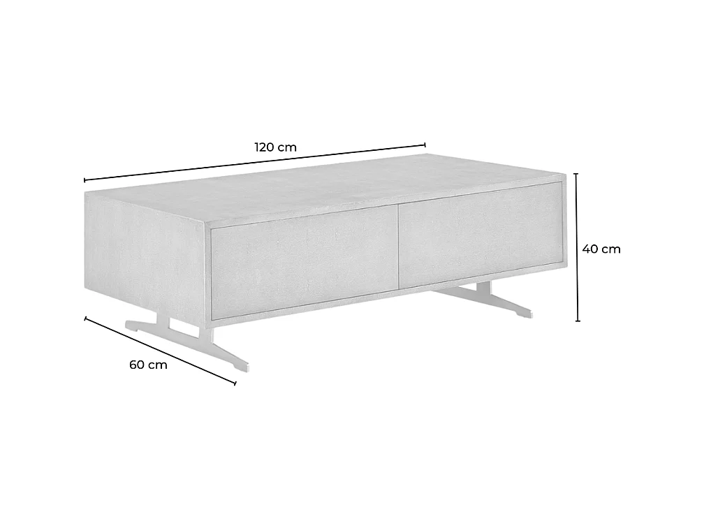 Mueble - oro Madera - 60 x 120 cm - GALA