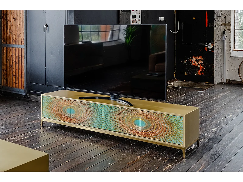 TV-Board - Grün Holz - LAGO