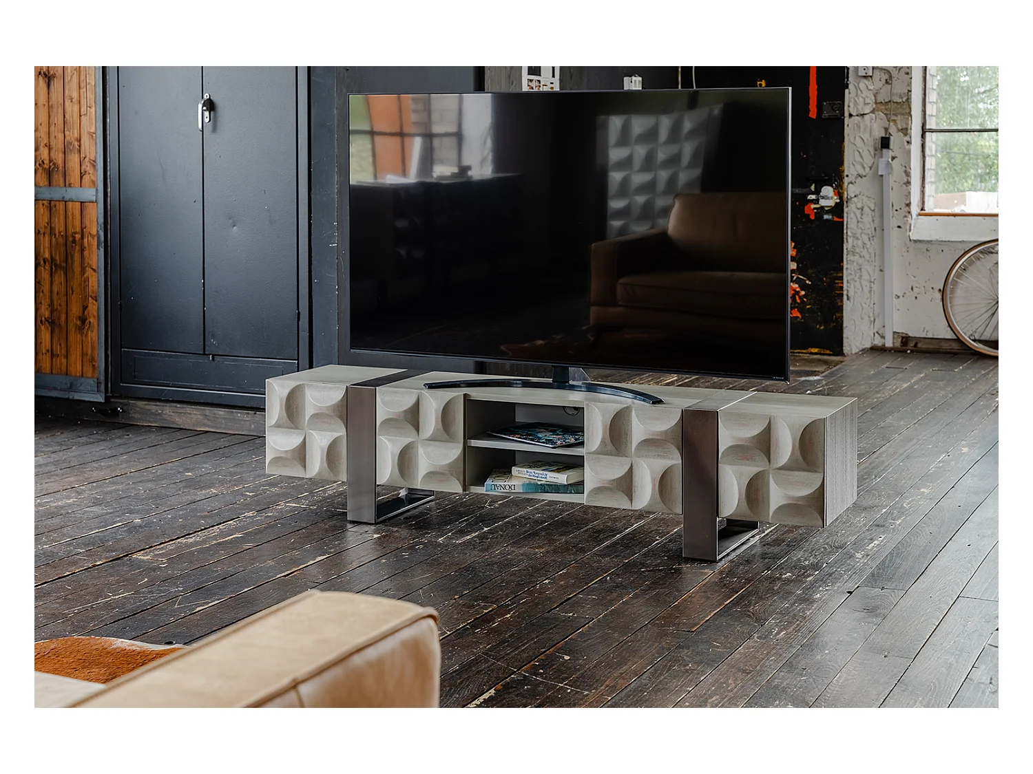 Buffet TV - Gris Bois - MARGO