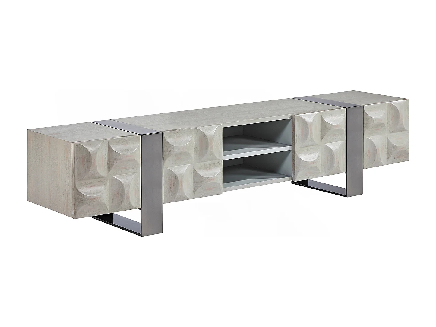 Credenza - Grigio Legno, metallo - MARGO