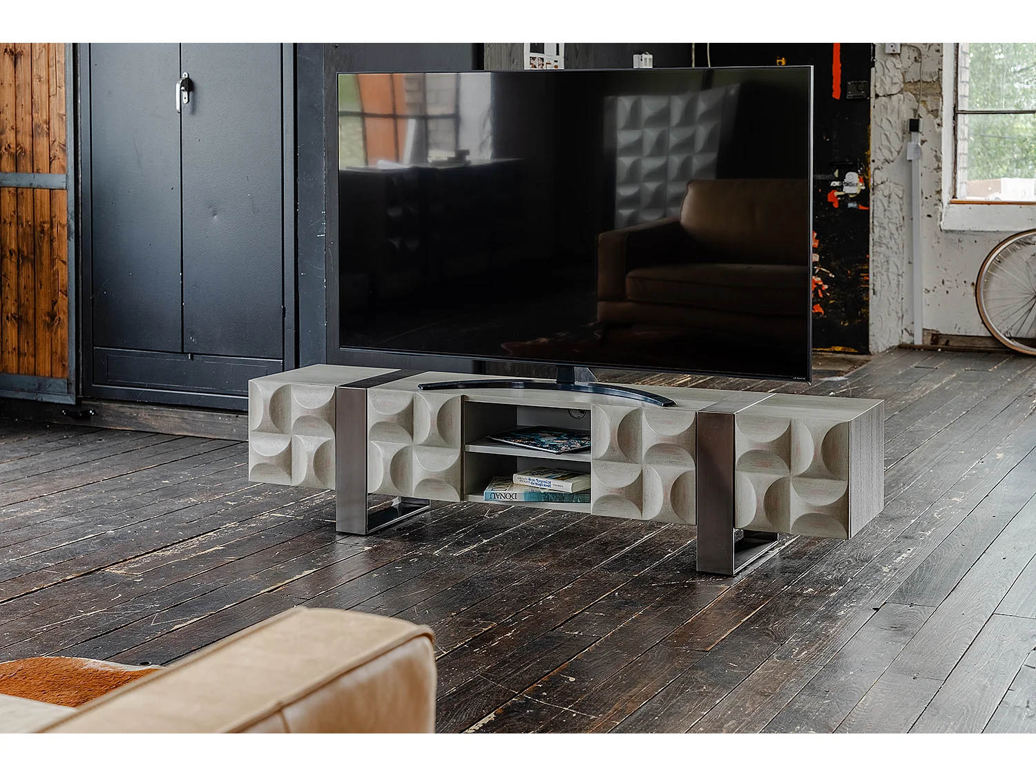 Credenza - Grigio Legno, metallo - MARGO