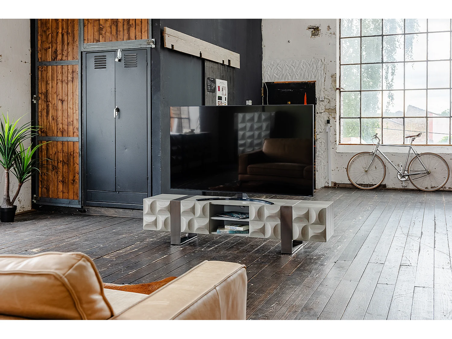 Credenza - Grigio Legno, metallo - MARGO