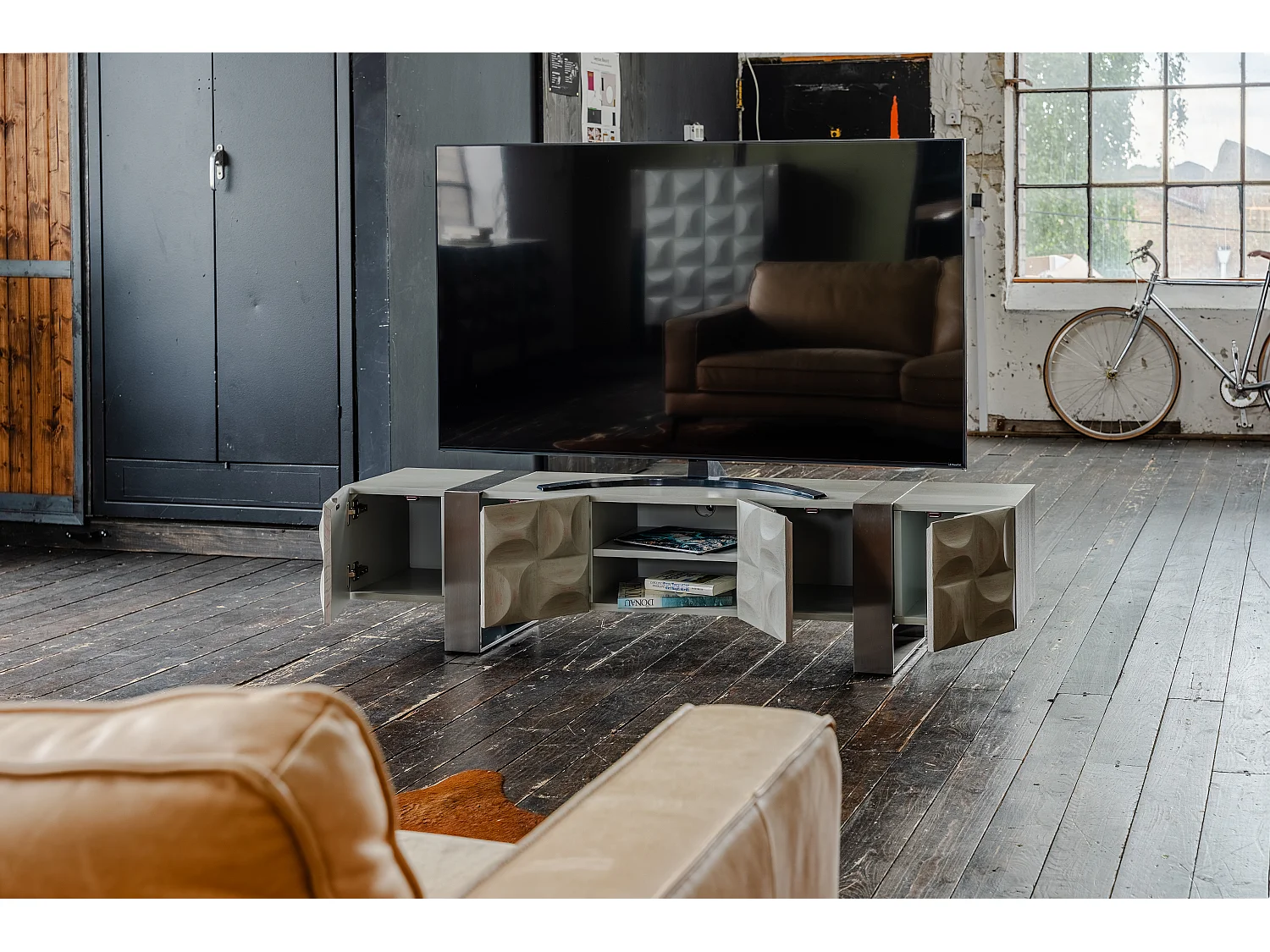 Credenza - Grigio Legno, metallo - MARGO