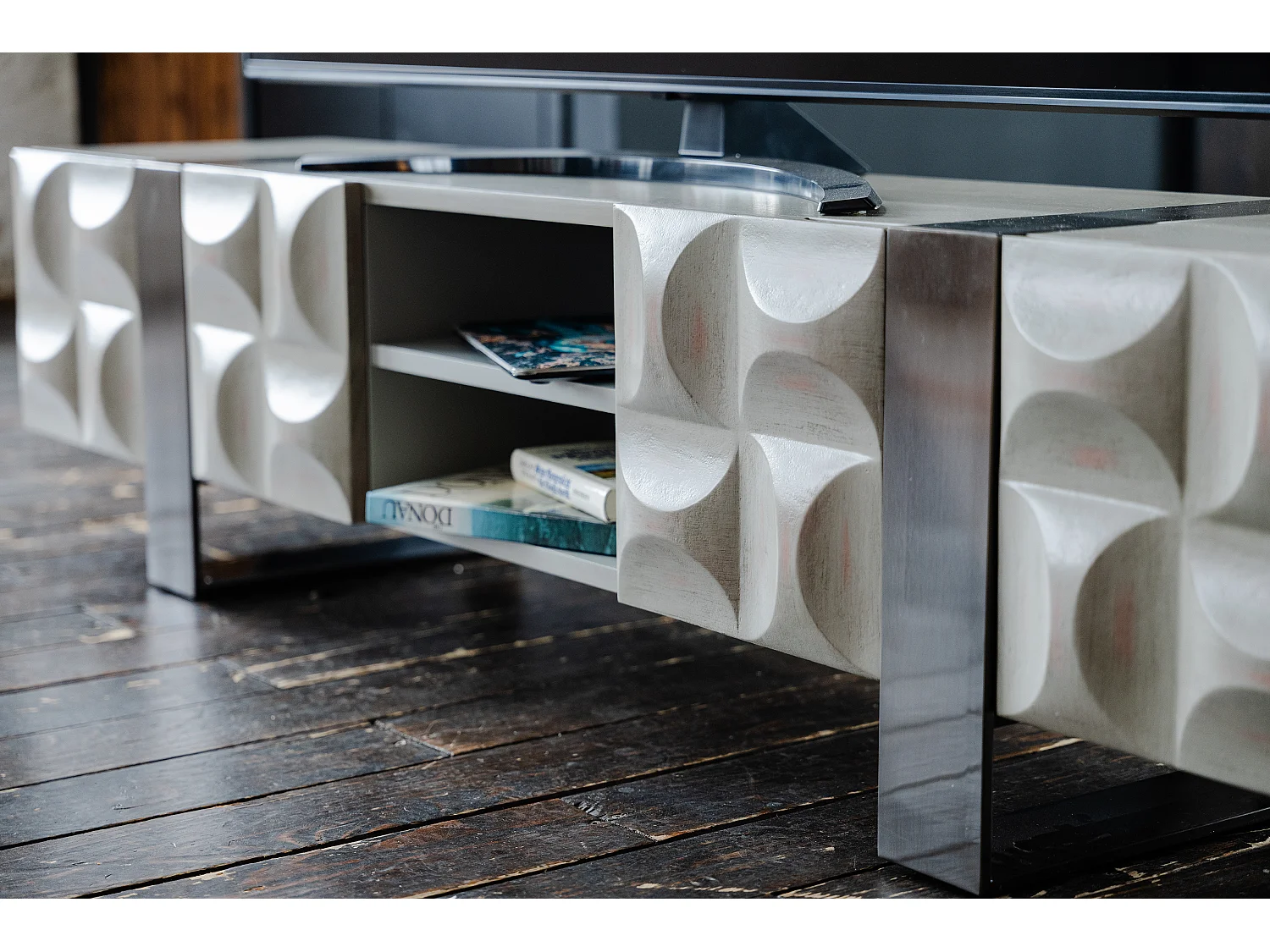 Credenza - Grigio Legno, metallo - MARGO