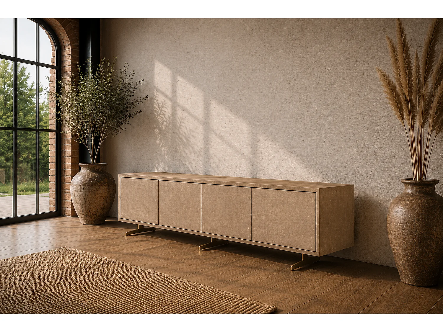 TV-Board - Gold Holz - GALA