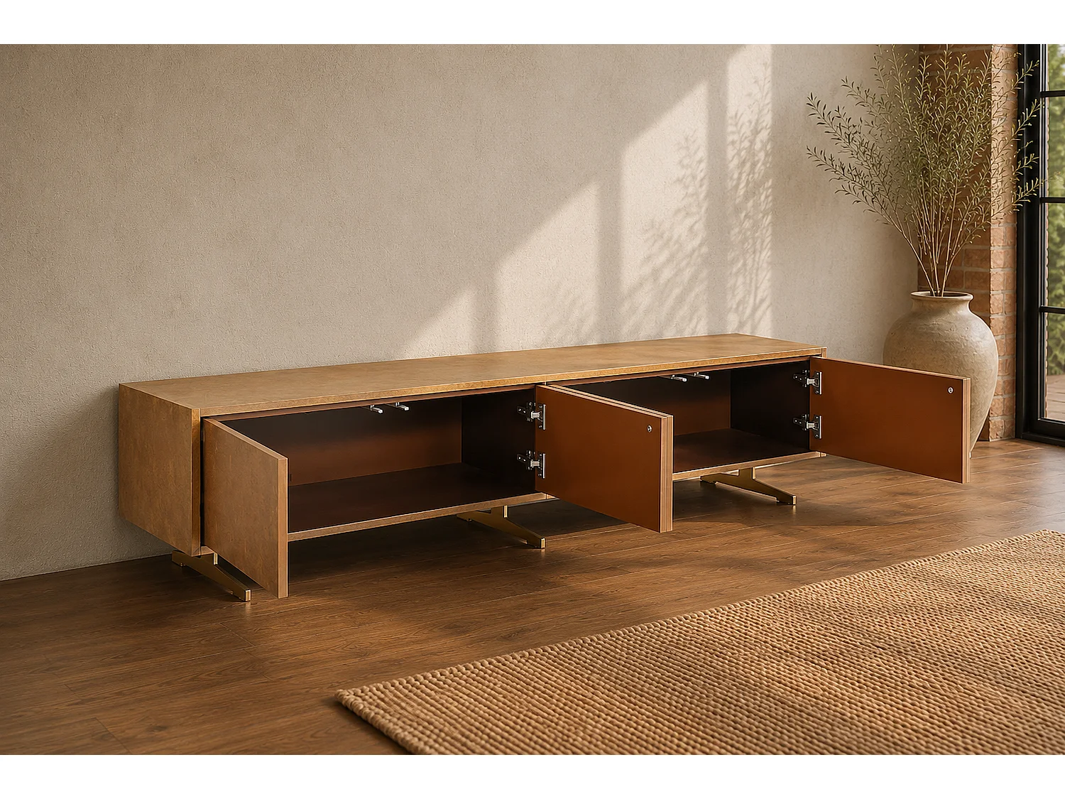TV-Board - Gold Holz - GALA