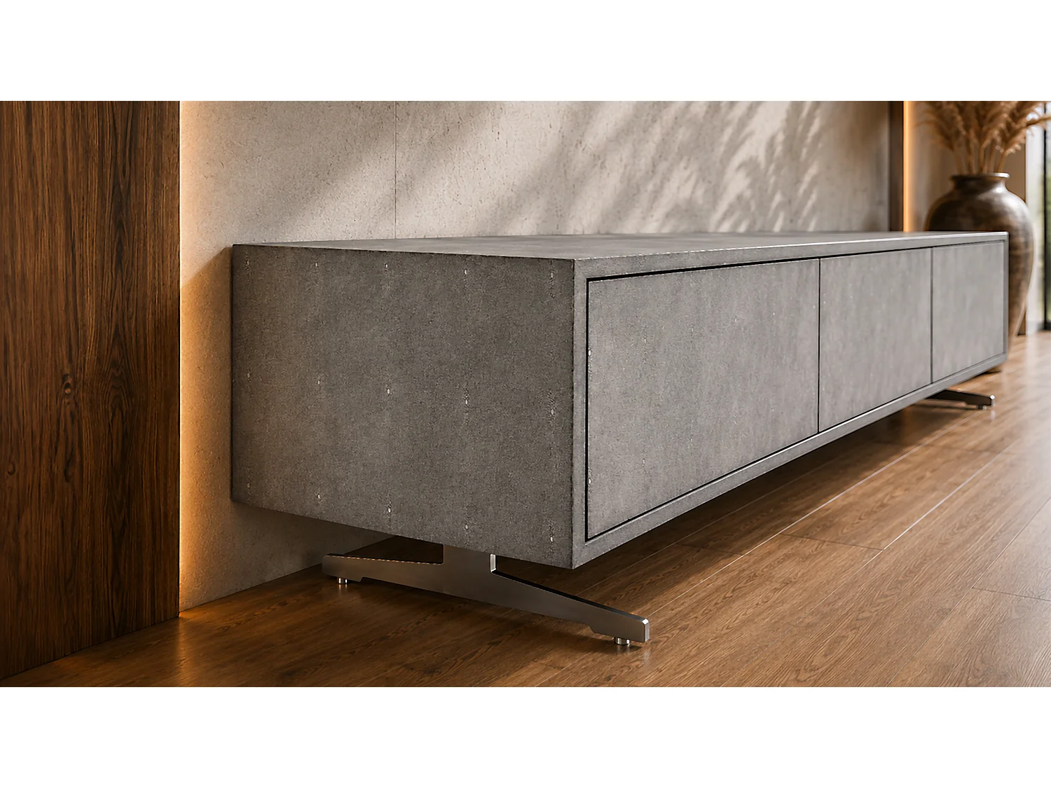 TV-Board - Grau Holz - GALA