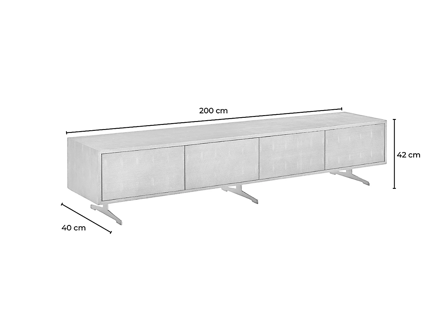 TV-Board - Grau Holz - GALA