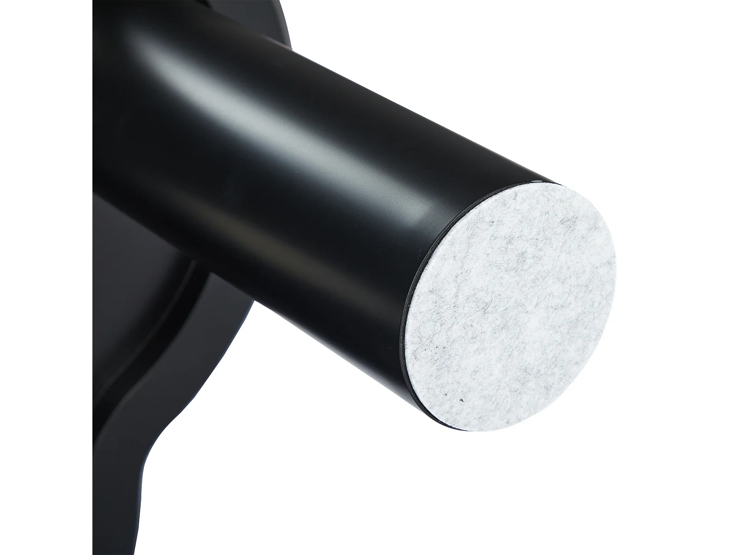 Table basse en MDF - avec 2 petits tabourets - plateau incurvé irrégulier et élégant - Noir