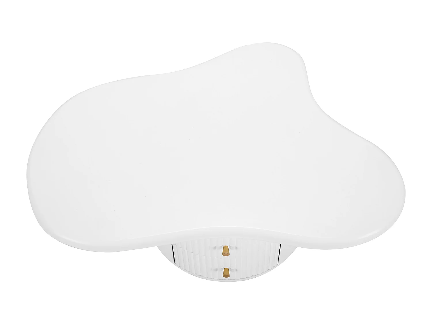 Table basse en MDF - avec 2 tiroirs et 2 tabourets - Blanc