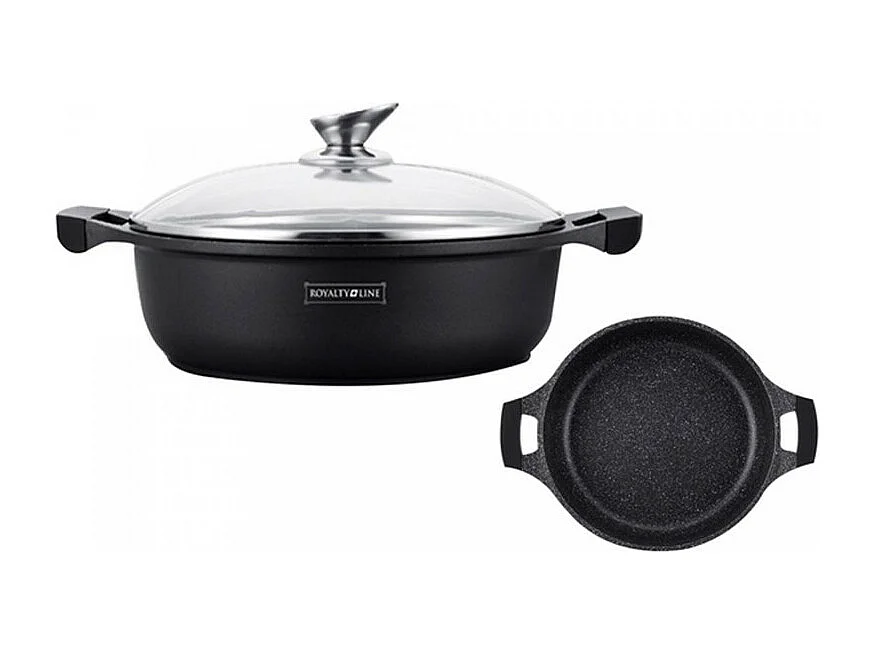 Royalty Line RL-BR32M : Marmite À Soupe Peu Profonde En Marbre 32cm