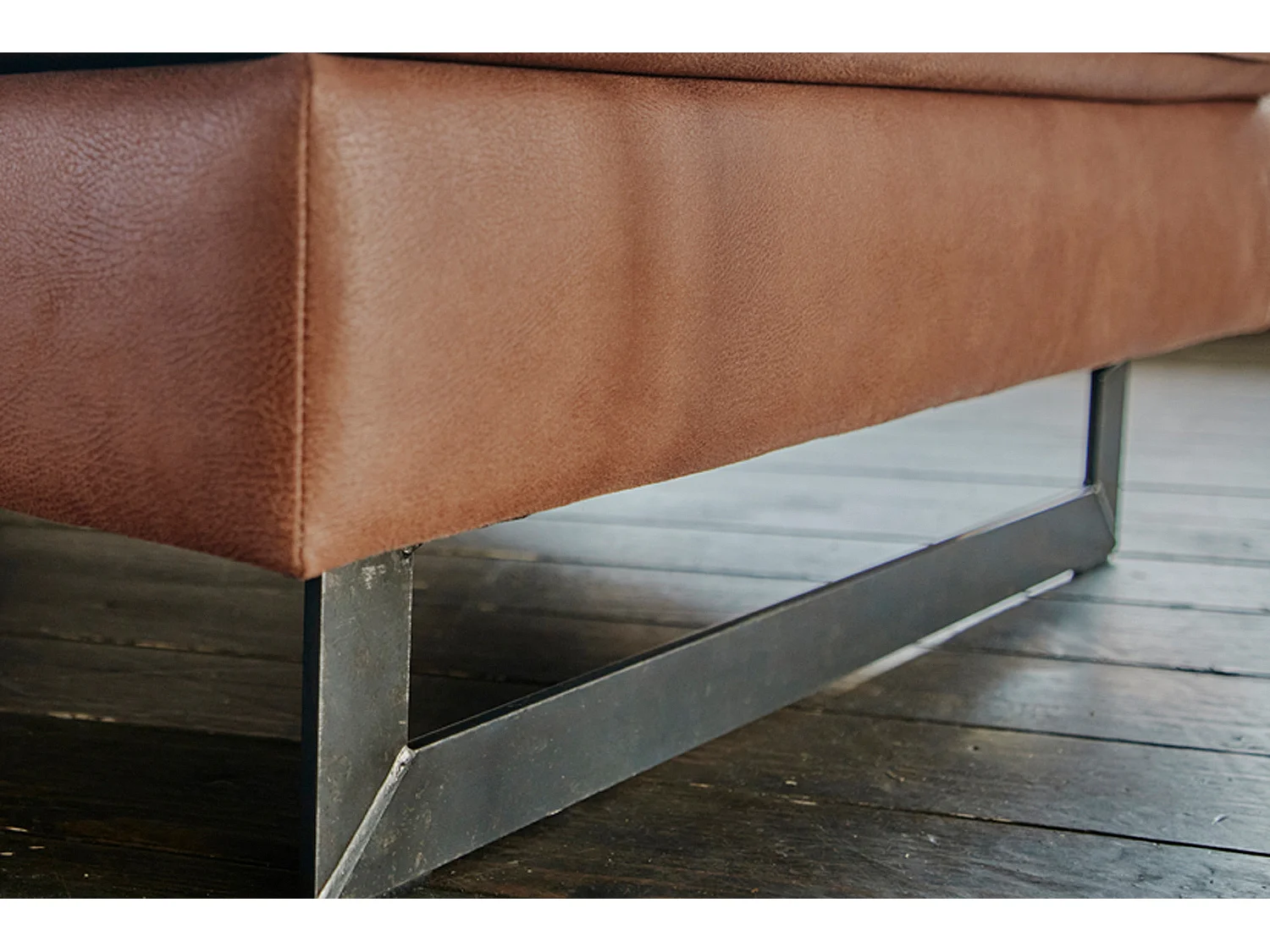 Sitzgruppe - Braun Kunstleder - VILNIUS