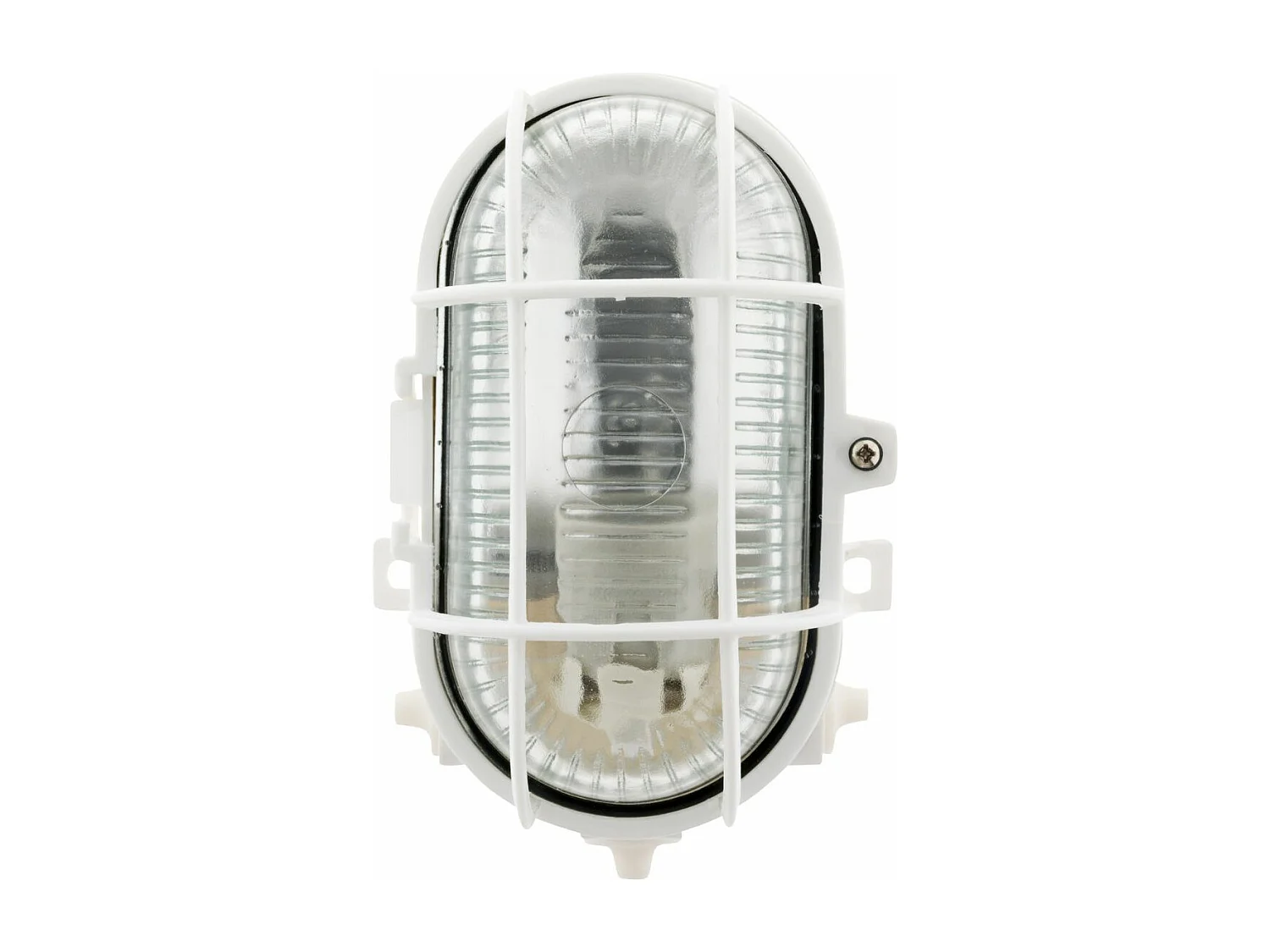 Hublot oval 60W IP44 E27 Klasse II Weiß - Zenitech