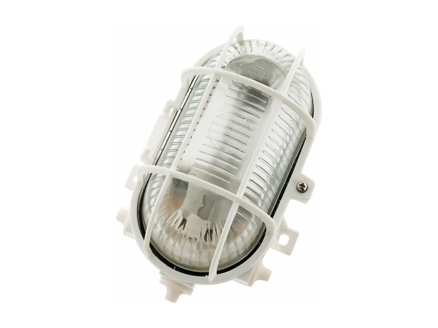Hublot oval 60W IP44 E27 Klasse II Weiß - Zenitech