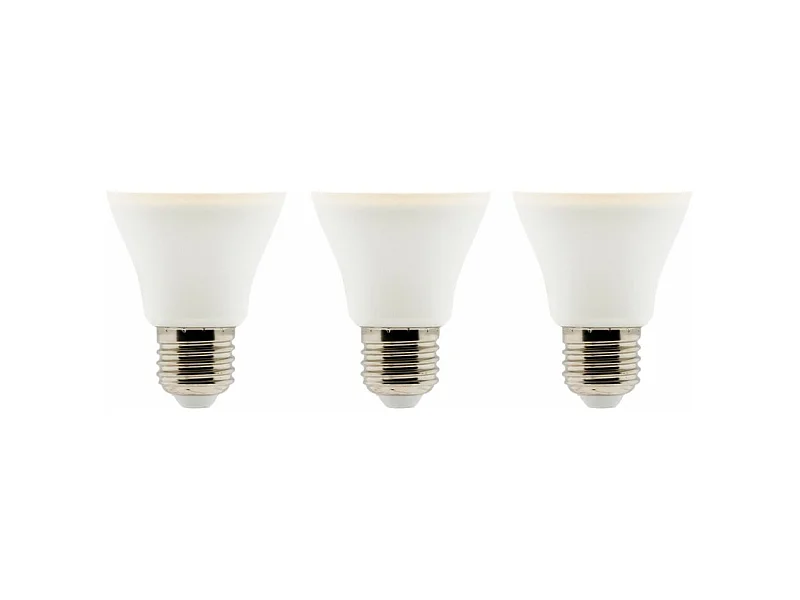 Lot de 3 ampoules LED E27 6W - Blanc chaud - 470lm 2700K  - Zenitech