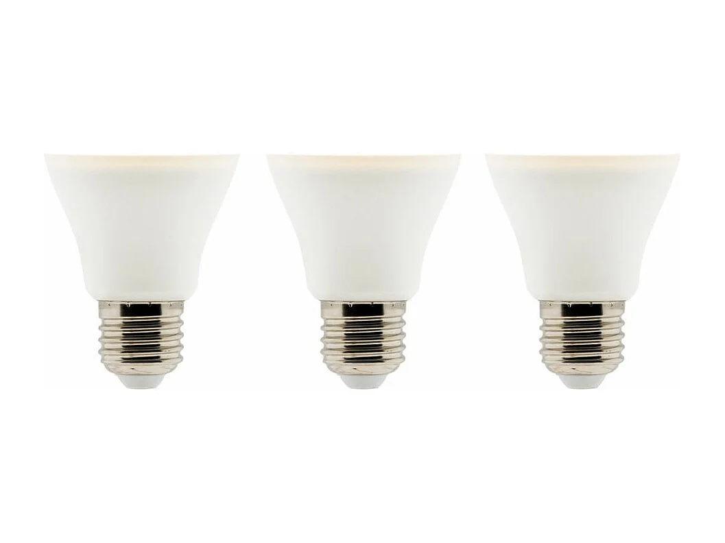 Lot de 3 ampoules LED E27 6W - Blanc chaud - 470lm 2700K  - Zenitech