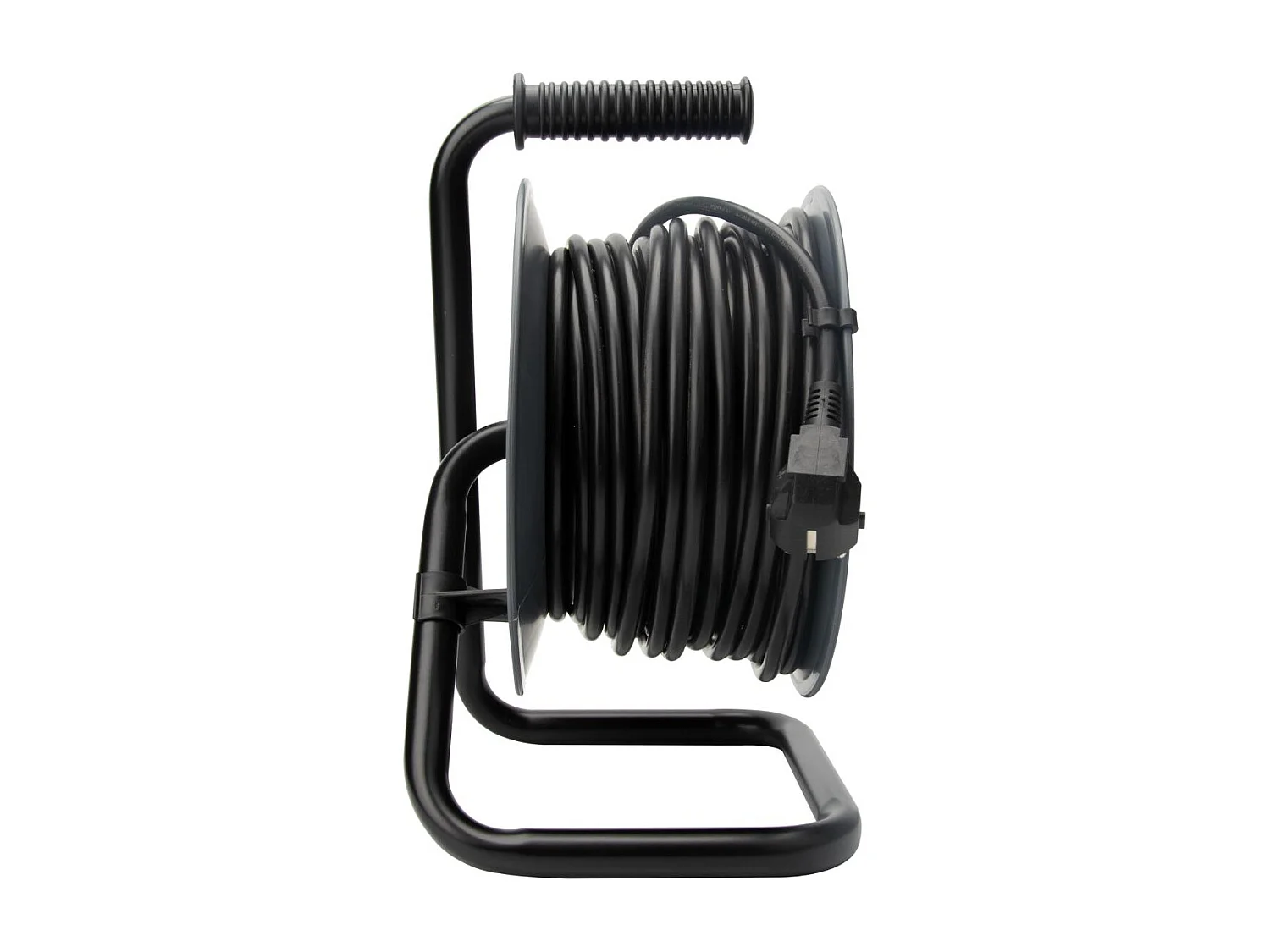 Enrouleur H05VV-F 4 prises 3G1,5mm² 25m + coupe-circuit - gris - Zenitech