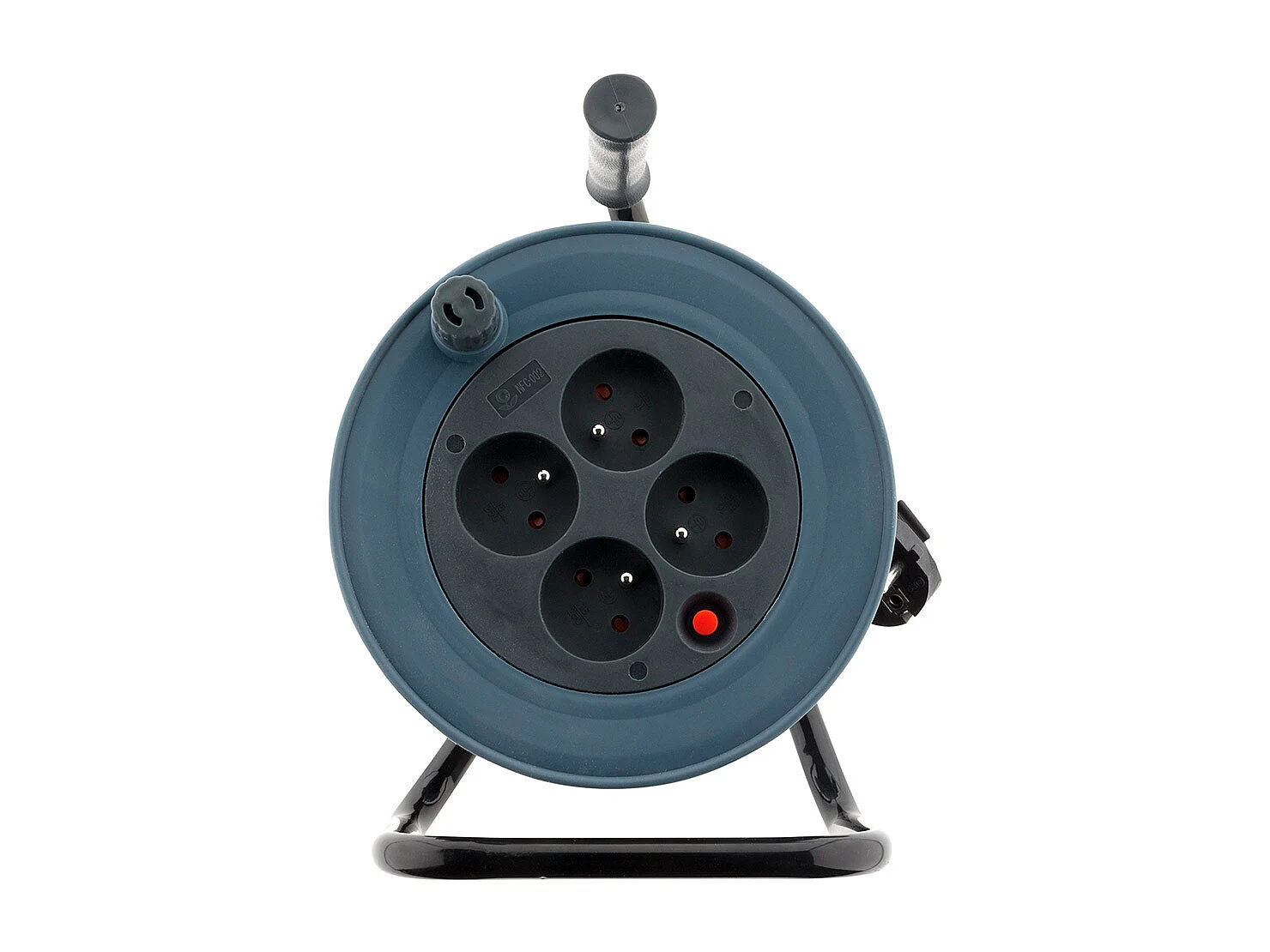 Enrouleur ménager 4x2P+T - 15m 3G1mm² - Gris - Zenitech