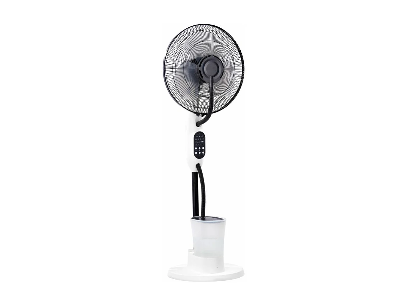 Ventilateur Brumisateur Silencieux et Oscillant - 75W - Blanc 40cm - 3 Vitesses - Voltman