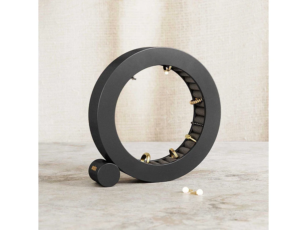 Support à bijoux en bois et velours Ferris