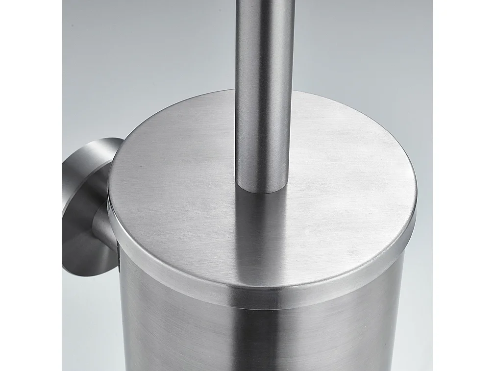 Toilettenbürstenhalter aus Edelstahl, wandmontierte Toilettenbürste, einfache Installation, perfekt für Badezimmer, Toilette, WC, wasserdicht, leicht zu reinigen