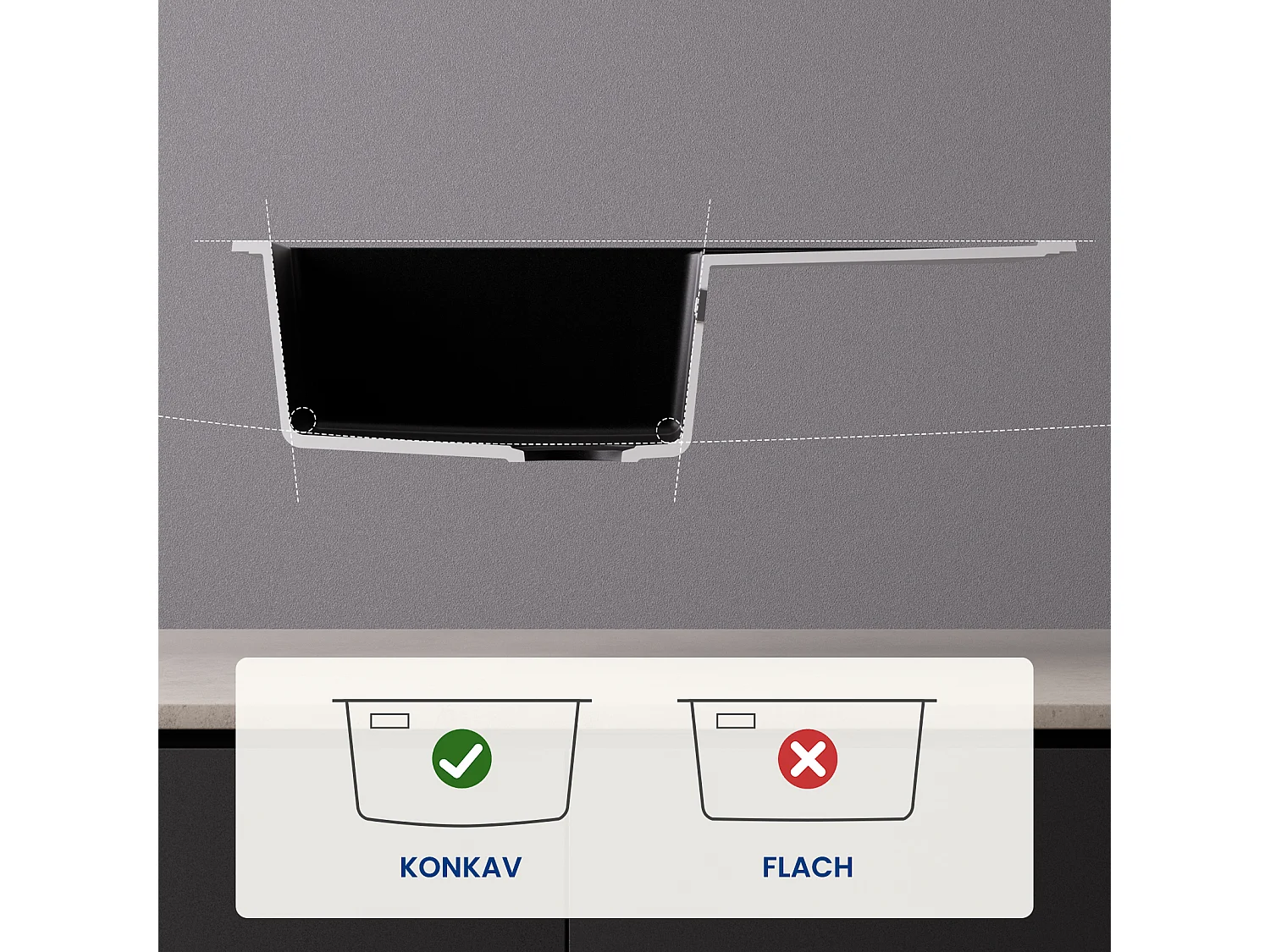 Cecipa max 78x45cm Evier 1 Bac avec Egouttoir Evier à encastrer Quartz et résine Noir + Cuisine Rabattable Robinet Pliable Mitigeur Sous Fenêtre Noir