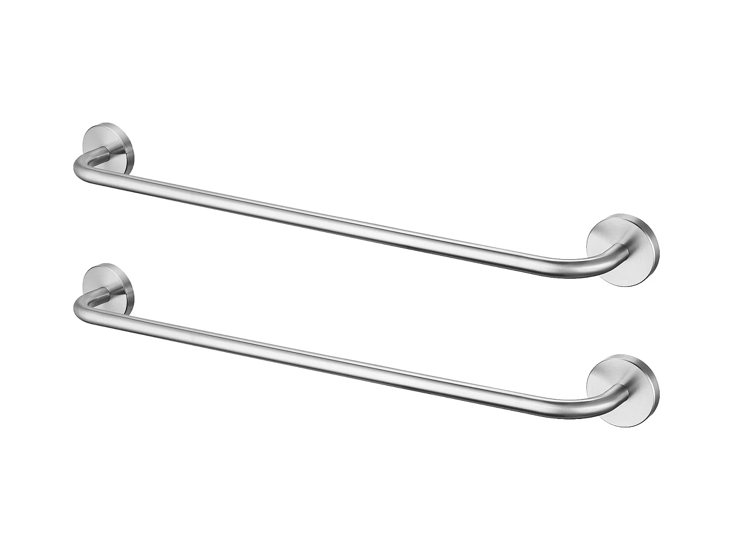 Auralum MAX 2 STKS 60cm Handdoekhouder Badkamer Wandhanddoekhouder AutO-lijm of Piercing Bar Waterdichte Handdoekhouder van 304 RVS