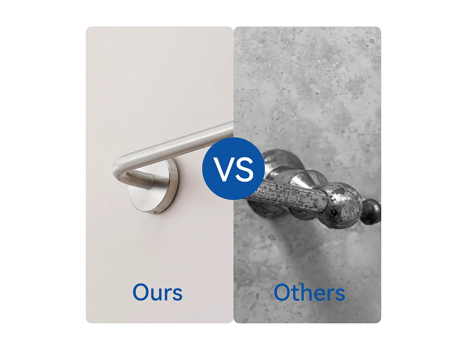 Auralum MAX 60cm Handdoekhouder Badkamer Handdoekhouder Muur Zelfklevend of Doorboren Bar Handdoekhouder Waterdicht 304 Roestvrij Staal