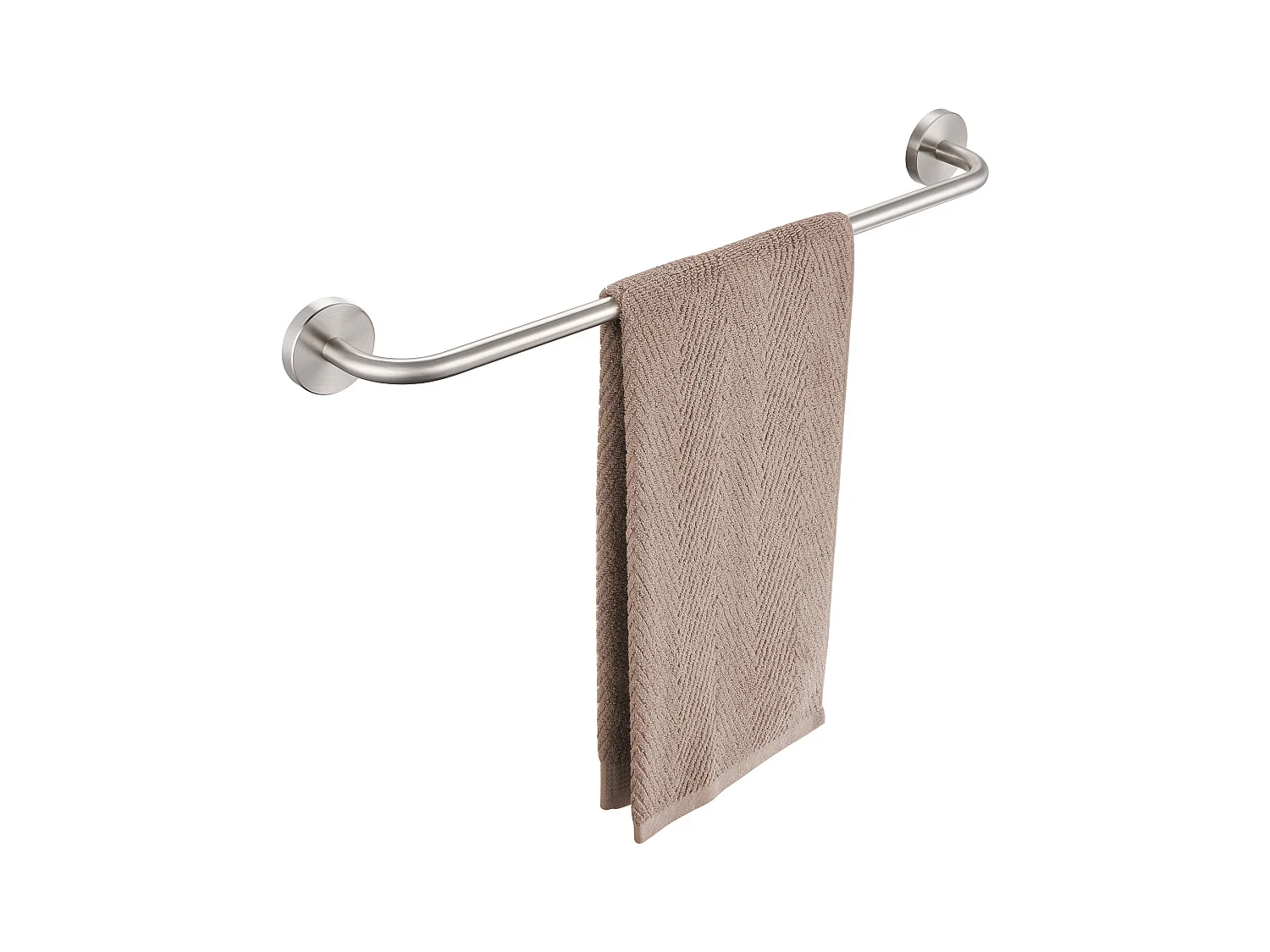 Auralum MAX 60cm Porte-Serviettes Salle Bain Porte Serviette Murale Auto-adhésif ou Perçage Barre Porte Serviette Imperméable en Inox 304