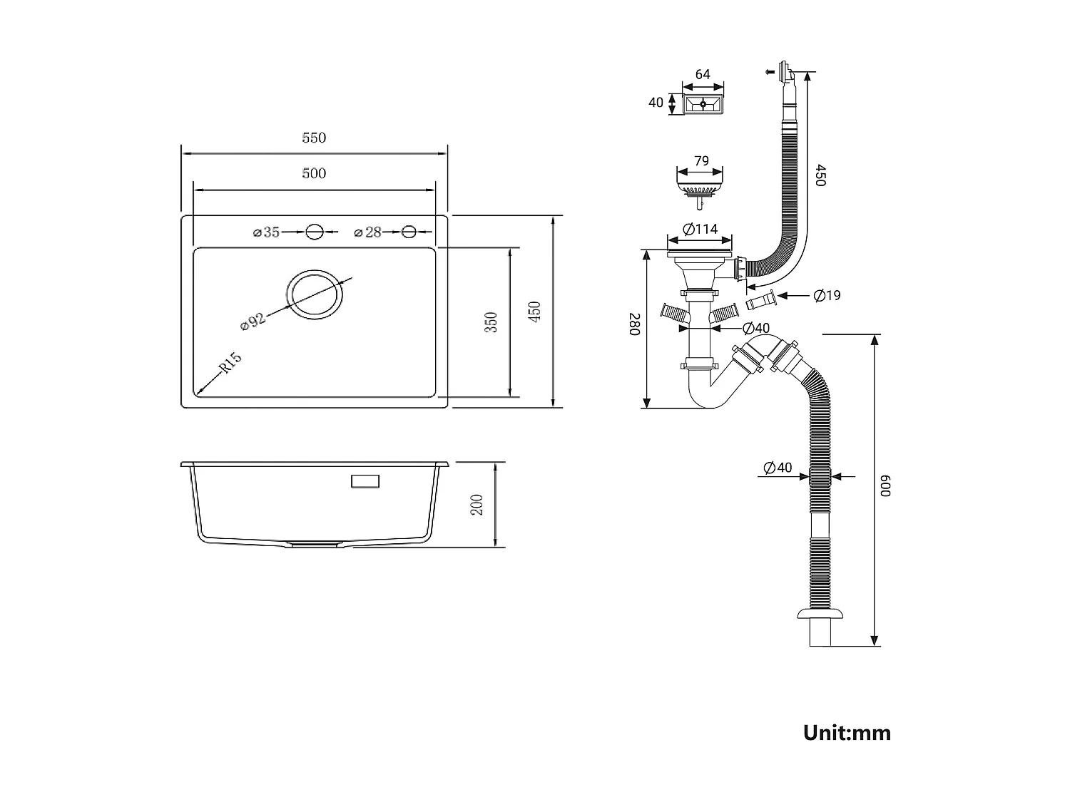Porta asciugamani doppio braccio, porta asciugamani doppio per bagno/cucina, porta asciugamani a parete, autoadesivo o forabile, 42 cm, spazzolato