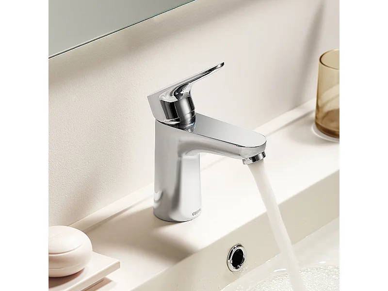 Miscelatore lavabo Cecipa max Rubinetto nero Rubinetto da bagno in acciaio inossidabile, modello UE