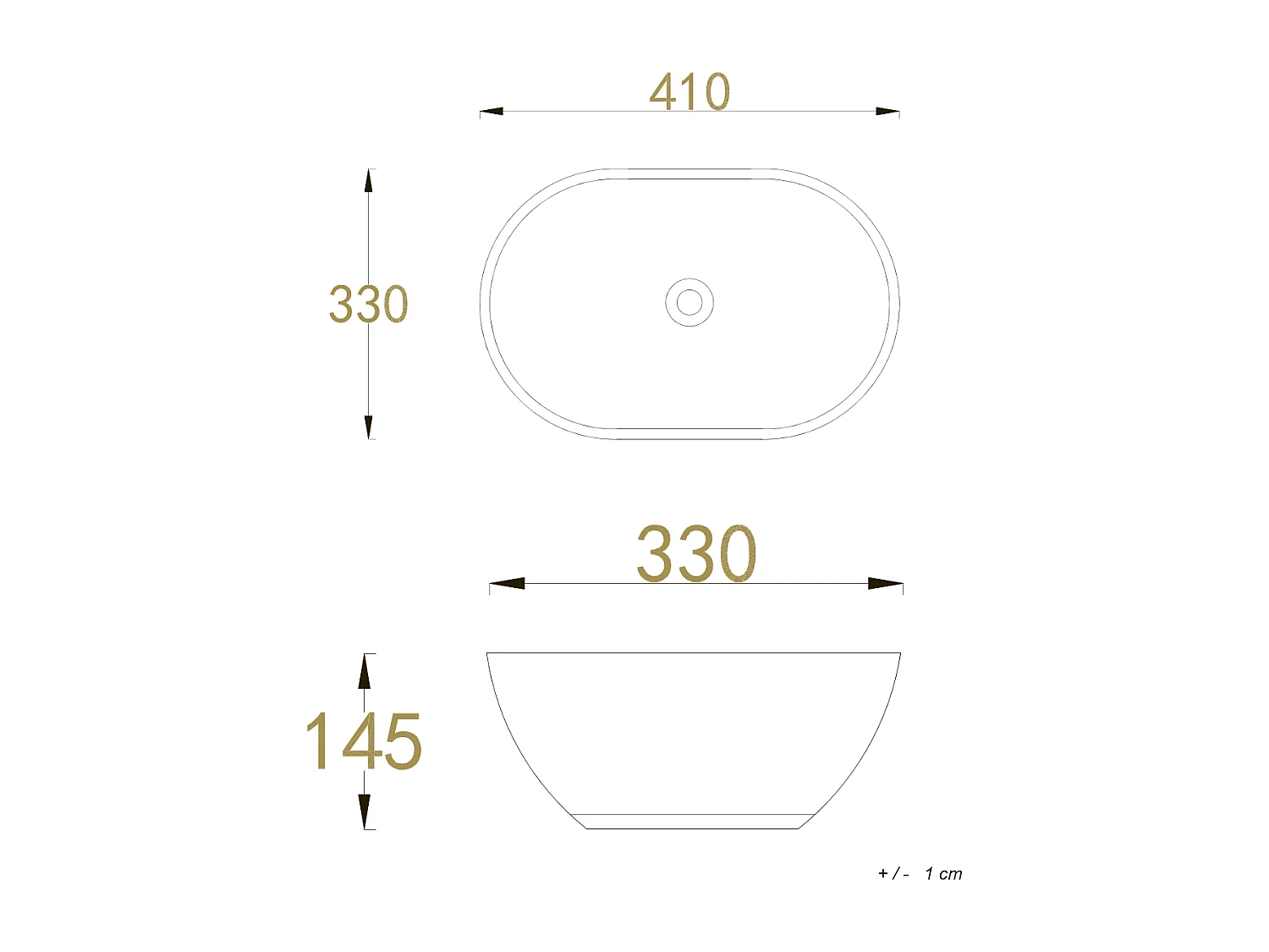 Aufsatzwaschbecken aus Keramik PATI in Mamoroptik