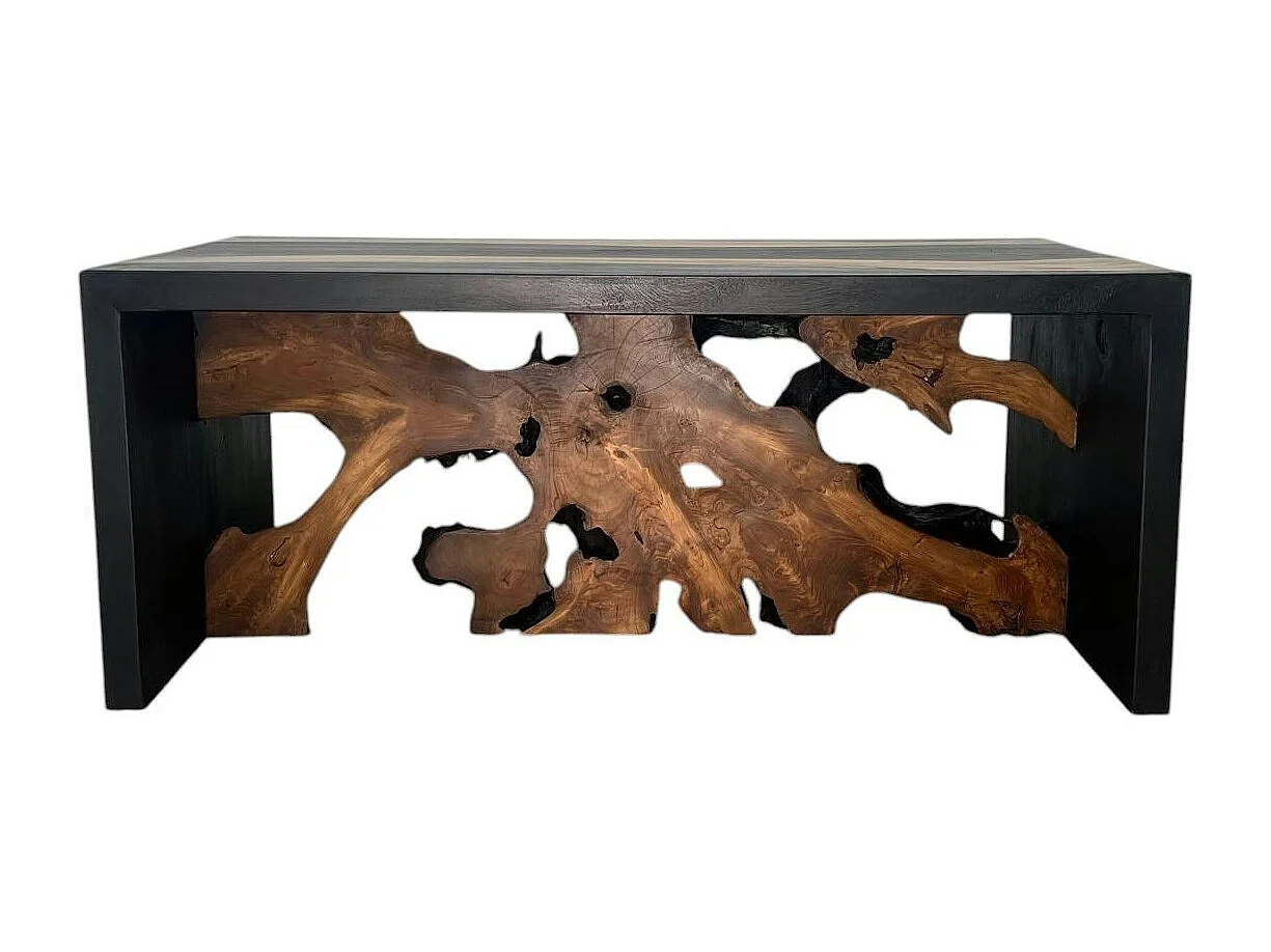 Table de salon racine noire et naturelle ARIZONA