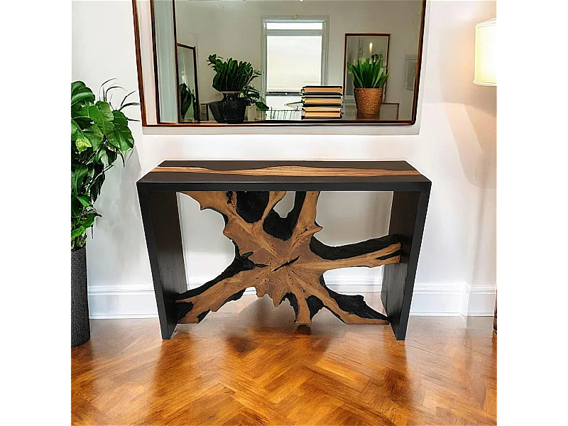 Console racine noire et naturelle ARIZONA