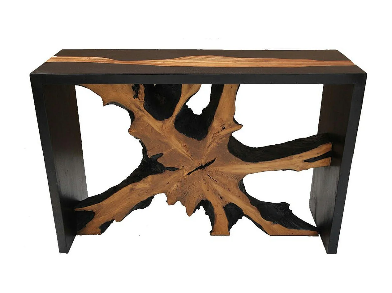 Console racine noire et naturelle ARIZONA