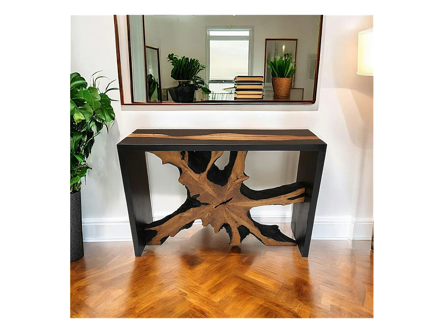 Console racine noire et naturelle ARIZONA