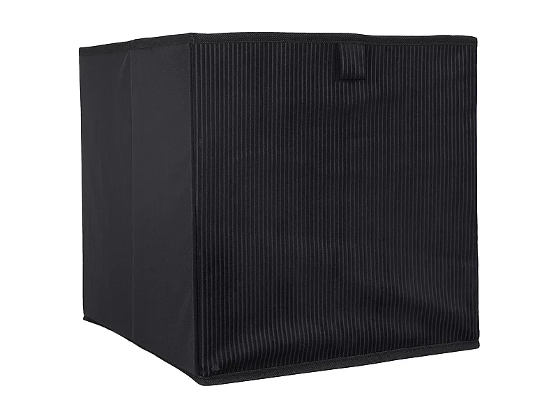 Cube de rangement décoratif 27 L collection VITALY 30x30x30 cm noir