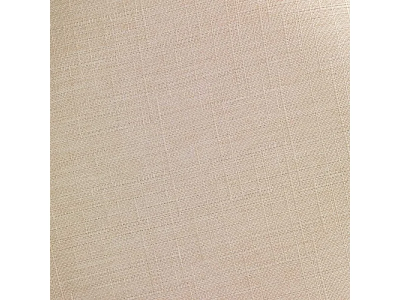 Tabouret de salle de bain et coffre à linge en tissu effet lin 20L "Candy" - Beige - D 36 x H 50,5 cm