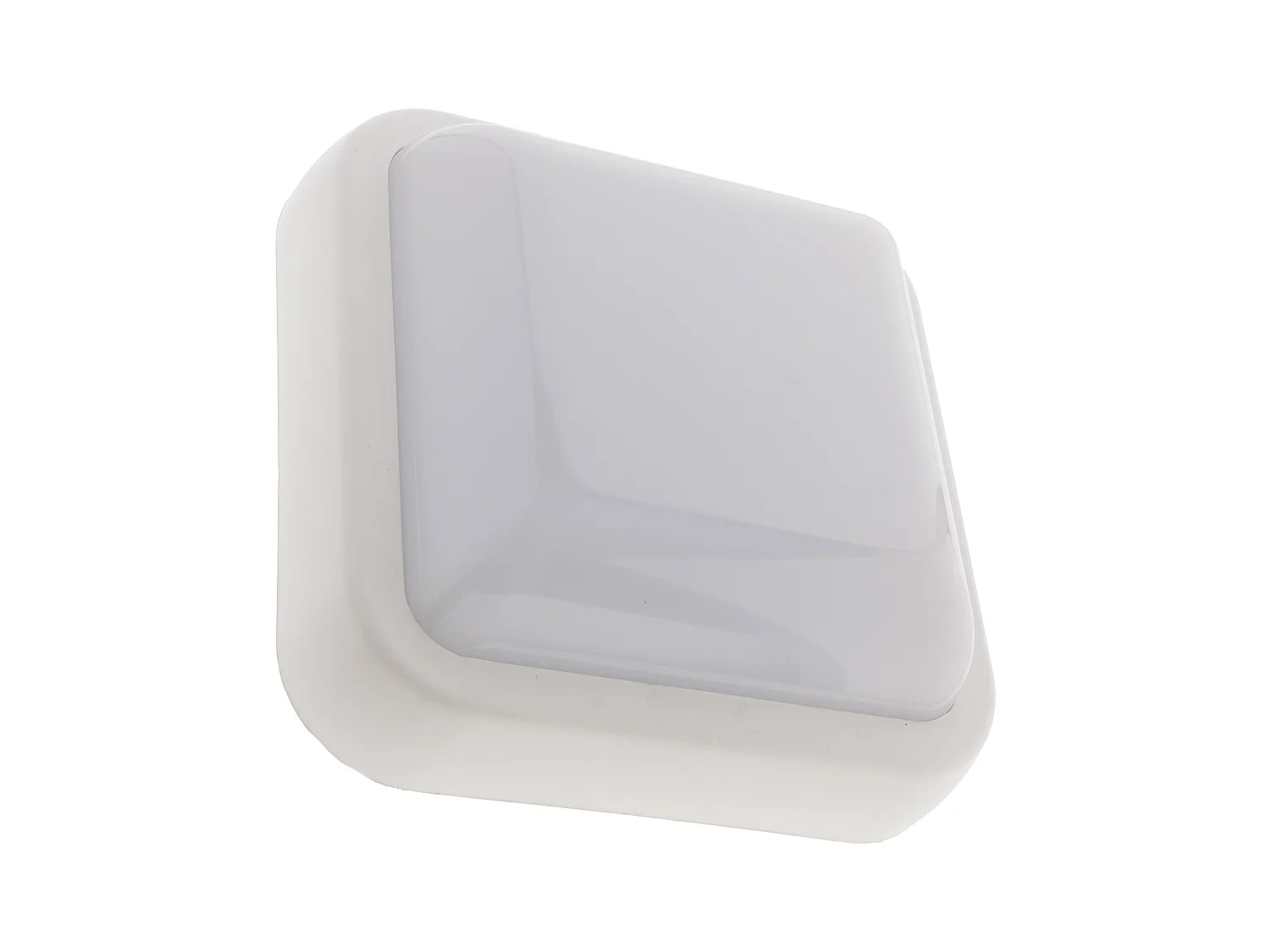 Hublot carré LED 15W 1050lm IP44 Blanc - Zenitech