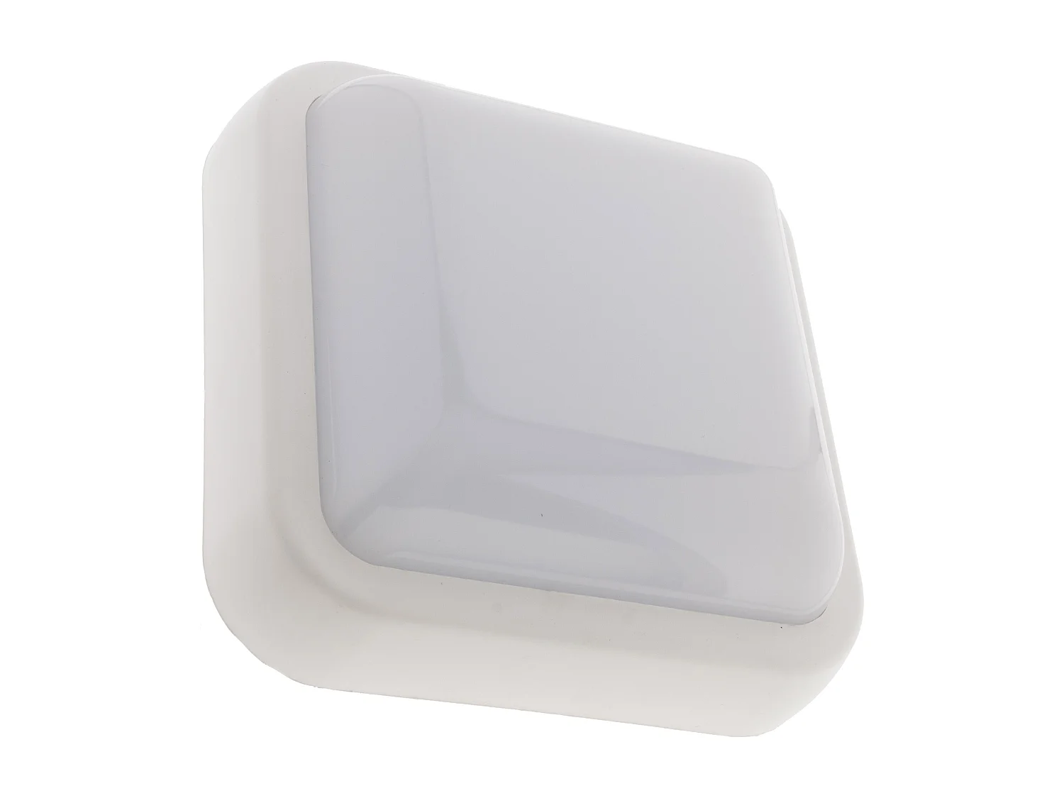 Hublot carré LED 15W 1050lm IP44 Blanc - Zenitech