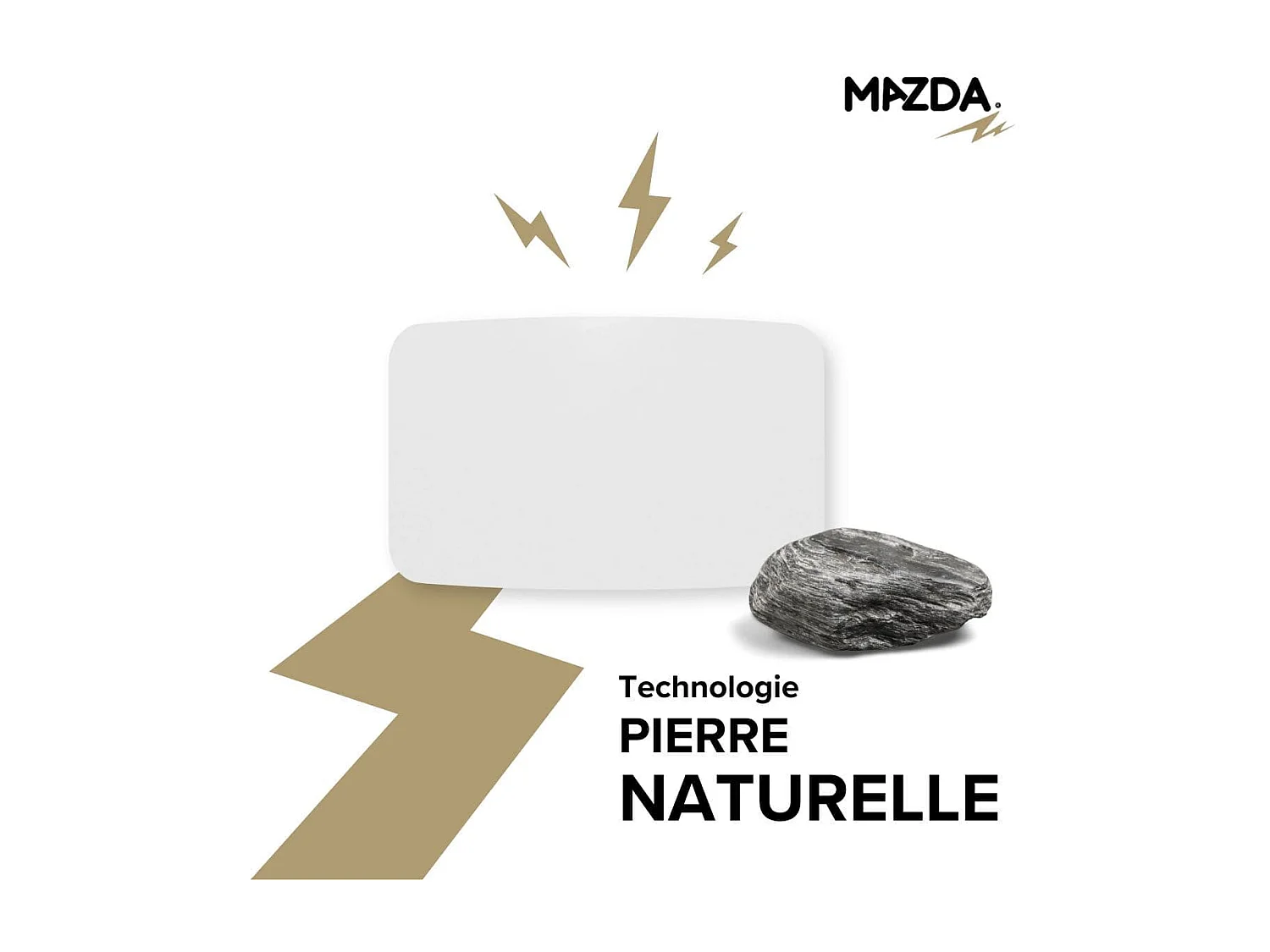 Chauffage pierre naturelle inertie sèche 1500W - Mazda