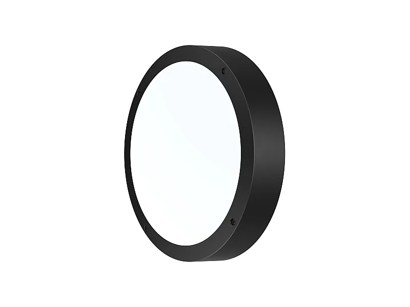 Plafonnier extérieur oval IP65 (1800lm 5700K A++) - Noire - Voltman