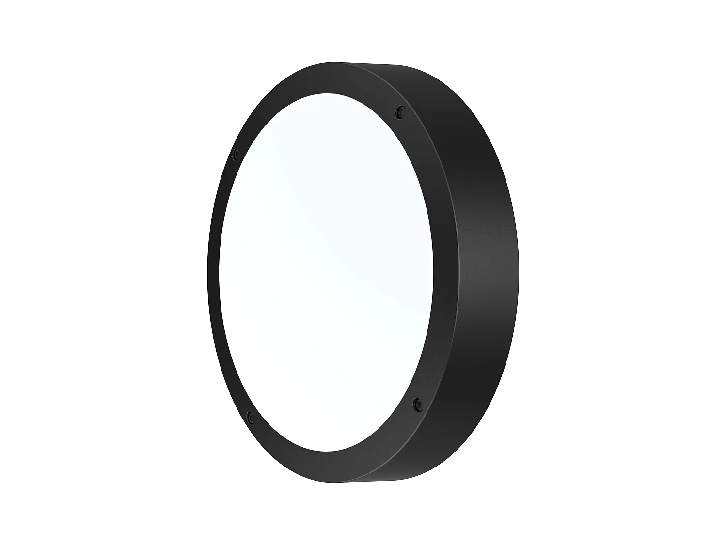 Plafonnier extérieur oval IP65 (1800lm 5700K A++) - Noire - Voltman