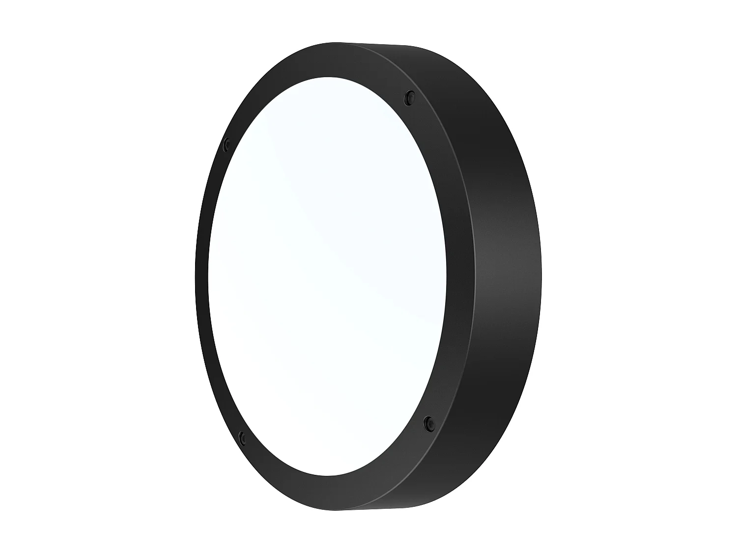 Plafonnier extérieur oval IP65 (1800lm 5700K A++) - Noire - Voltman