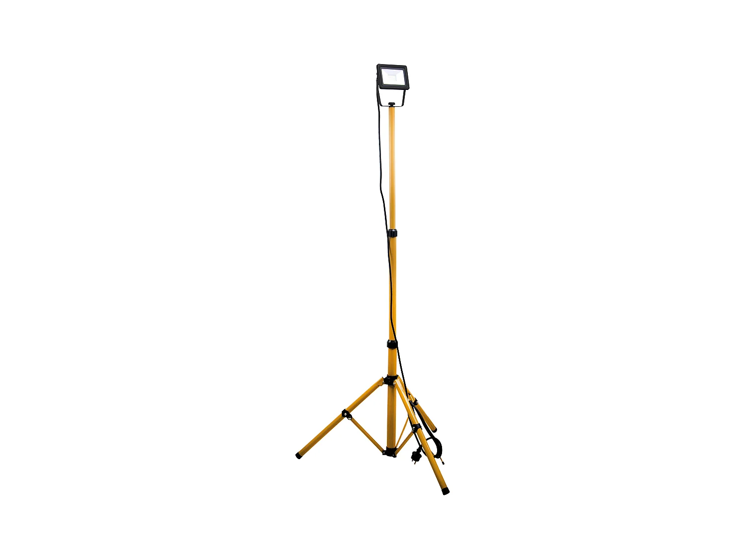 Projecteur LED sur trépied 1x 20W Jaune pour chantier - IP65 - Zenitech